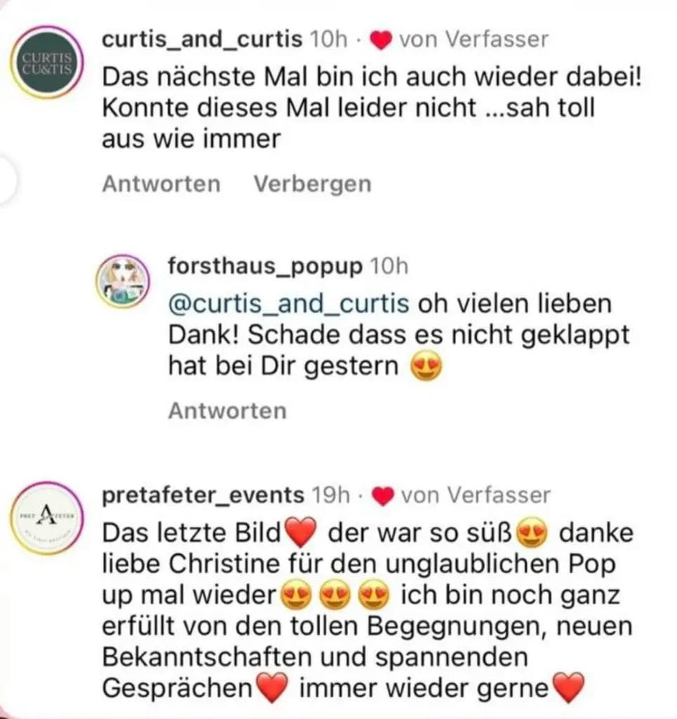 Forsthaus Pop-up – Stimmen unserer Aussteller