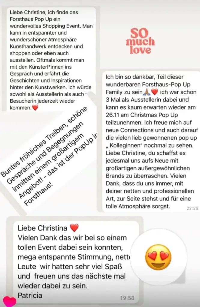 Forsthaus Pop-up – Stimmen unserer Aussteller